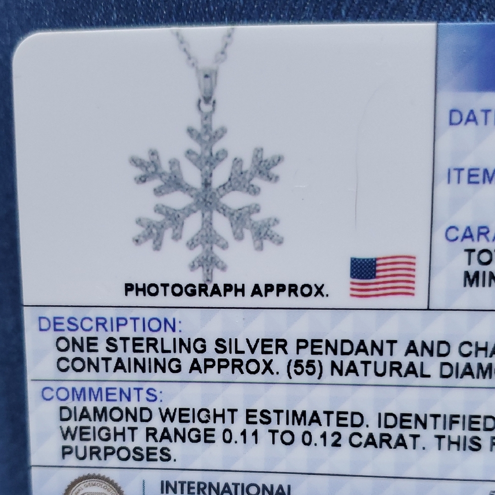 WANTED Sterling Silver Snowflake Pendant